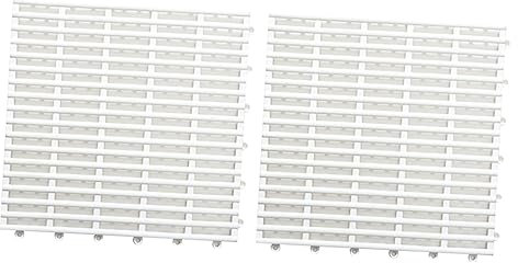 SHOWERORO 2pcs Slip Floor Mat Foot Pad and Drain Mat As for Indoor Shower Outdoor Patio Use Providing Non-slip Safety for Bath and Decor