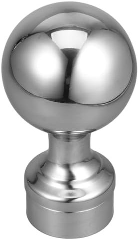 UKCOCO Kugelpfostenkappe: Zaunpfostenkappe Mit Kugel Pfostenkappen Aus Edelstahl Kugelkuppelpfostenkappen Für Decks Zaun-Briefkastenpfosten 63 Mm