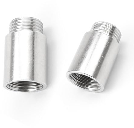 TIANLIN 1/2 Zoll Verlängerung, 2 Stücke Hahnverlängerung Edelstahl 1/2 zoll x 30mm, Nicht leicht zu Rosten, für Wasserhähne Eckventile Duschköpfe
