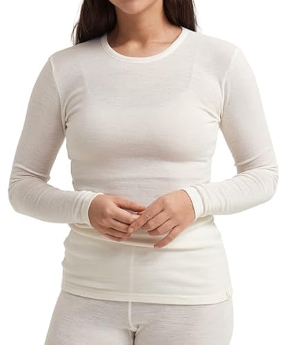Dilling Merino Langarmshirt Damen – Merinowolle Longsleeve Langarm Shirt | 100% Bio-Merinowolle, temperaturregulierend & atmungsaktiv – Langarm-Unterhemd für Damen, Outdoor und Alltag