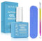 Gel Nail Polish Remover 15 ml with Nail File & Nail Polish Scraper, Professional Gel Remover for Nails, Easily & Quickly Remove Nail Polish in 3-5 Minutes, Doesn't Hurt Nails