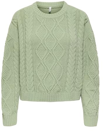 ONLY Damen Onlelly Life Ls Cable O-Neck Cc KNT Onlelly Life Ls Cable O-Neck Cc KNT (1er Pack)