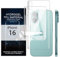 Glcrrpu Schutzfolie Rückseite für iPhone 16,Folie Weiches TPU Hydrogel Flexible Transparente TPU Scratch Resistant Anti-Kratzer 2 Stück