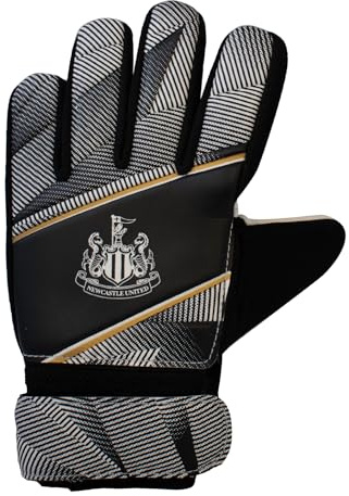 Hy-Pro Officially Licensed Newcastle FC Goalkeeper Gloves - Junior, Fuse Design, Goalie, with Strong Palm Girp for High Performance, Boys and Girls