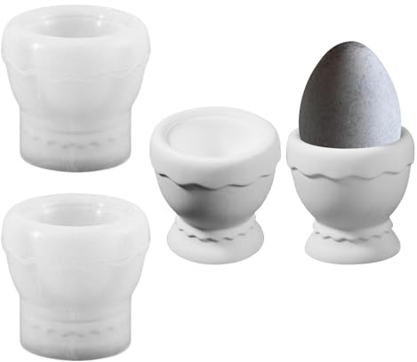 2 Stück Silikonformen Gießformen Ostern,DIY Silikonform Eierbecher Gießformen Silikon Ostern Gipsformen zum Gießen,Silikon Gießform Eierbecher Silikonform Frühling für DIY Osterdeko Eierhalter