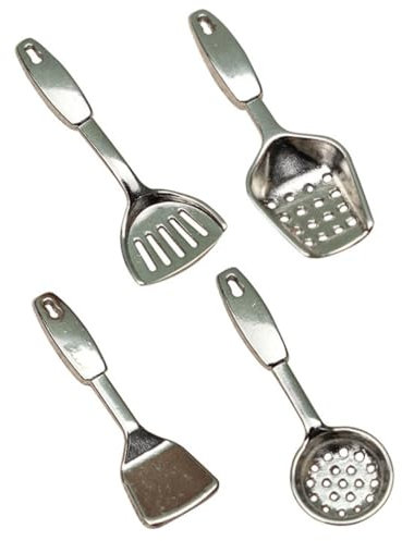 BESTonZON Miniature Kitchenware Props 8pcs Miniature Utensils Set Perfect for Boys and Girls Pretend Play