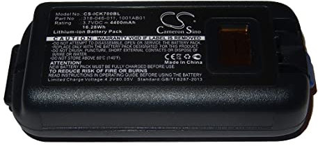 vhbw Battery Replacement for Intermec AB18 for Mobile Computer PDA Scanner (4400 mAh, 3.7 V, Li-Ion)