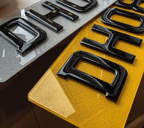 3D / 4D / Pair Front Rear - 3mm - 6mm - Automotive, Home or Outdoor (REAR (Yellow))