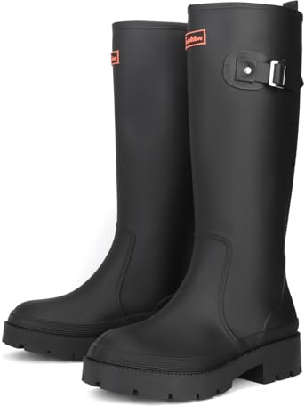 starflare Gummistiefel Damen Knöchelhohe Stiefel Wasserdichte Gummistiefel für Gartenarbeit & Outdoor Leichte & Bequeme Damen Gummistiefel für Spaziergänge, Angeln & Mehr