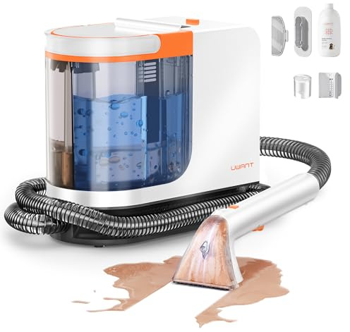 uwant B300PRO Nettoyeur Shampouineuse Canape Professionnel,Aspiration Puissante 18Kpa，Portable avec Accessoires,Nettoyeur Canapé Tissus 2 in 1 pour Tapis,Meubles, Tissus, Voiture, Animaux Set of 1