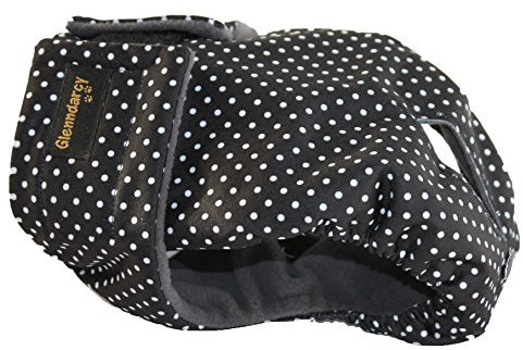 Glenndarcy Weibliche Hundewindel - Wasserdichtes Stoff - Dotty Black Medium Pants only