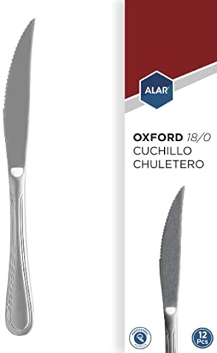 Alar 154–0020 gb12 K10 New Oxford Steak Messer, 80 g, Stahl, silber