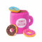 ZippyPaws - Food Buddies Burrow, Interactive Squeaky Hide and Seek Plush Dog Toy - Coffee and Donutz