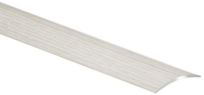Aluminium-Türschwelle, Übergangsprofil, Schutzleiste, Übergangsschiene mit Laminat | 40 x 900 mm | Eiche Weiß – CEZAR