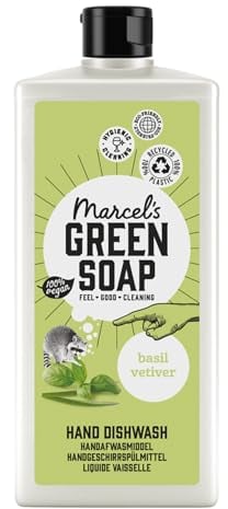 Marcel's Green Soap - Spülmittel Basilicum & Vetiver - Geschirrspülmittel - Umweltfreundlich - Vegan - 97% Biologisch abbaubar - 500 ml