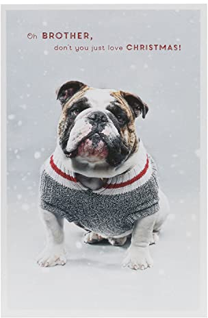 Lustige Weihnachtskarte für Bruder