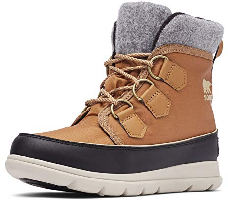 Sorel Explorer Carnival Waterproof wasserdichte Winterstiefel für Damen, Braun (Elk), 36 EU