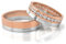 JC GOLD Trauringe - Rosegold Weißgold Eheringe Bicolor inklusive Steine und Gravur im Paarpreis PL078 (14 Karat (585) Bicolor)