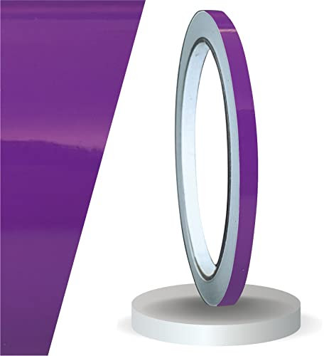 siviwonder Zierstreifen selbstklebend Folie Lila Glanz glänzend 5 mm x 10 m Rolle Dekorband Auto Motorrad Boot Fahrrad Wohnwagen Helm Pinstripe Klebeband für Konturmarkierung Linien Dekoration Felgen
