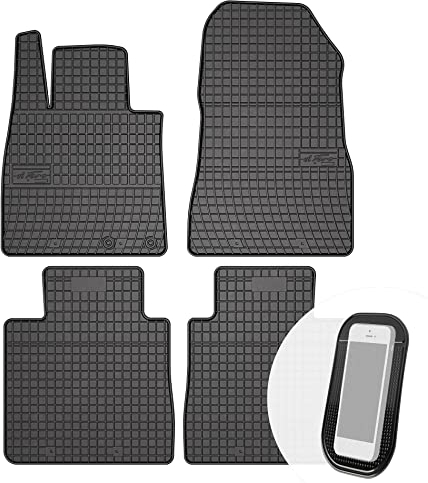 moto-MOLTICO Gummimatten Auto, 4-teiliges Set, Allwetter Gummi Fußmatten, Antirutsch & Wasserfest Autoteppiche - passend für Nissan Note 2 II 2013-2018