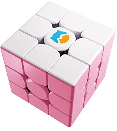 Monster GO Zauberwürfel Original 3x3, Trainer Würfel 3x3 Cube, Magic Cube in 2 Farben, Geschenk für Kinder und Anfänger (Rosa)