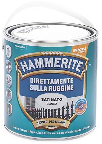 Hammerite Direttamente Sulla Ruggine Satinato Bianco 2.5 l