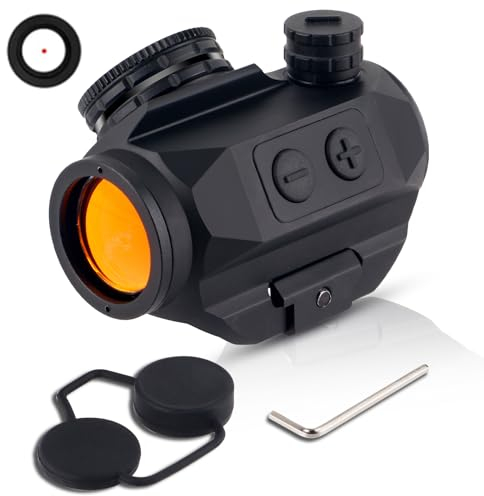 ToopMount Red Dot Visier 1 x 20 mm 3 MOA Dot passend für 20 mm 21 mm Picatinny-Montageschiene