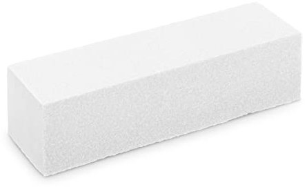 LvDon LTD Nail Buffer Block Nail Art Sanding Tools for Gel 4 Way Nail Files Tips 12 Grit Natural Acrylic Nails Pedicure Salon Manicure White Pink (WHITE-1PCS)