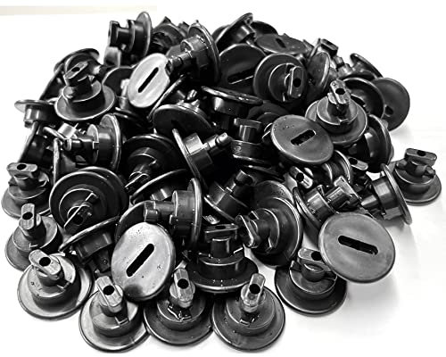 move and stic Plattenknöpfe Plattenknopf Plattenschraube Plattensicherung, 100 Stück, schwarz