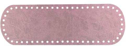 Tricot Cafè - Fondo borsa 36X12 Rosa Antico E284 - Fondo per borse Ideale per lavorare all' uncinetto in pelle ed ecopelle pensato per creare una borsa a uncinetto artigianale