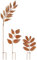 KOTARBAU® Ecorost Gartendekoration Set zum Einstecken in den Boden Zweige Edelrost Rostfiguren Gartenstecker Gartendeko