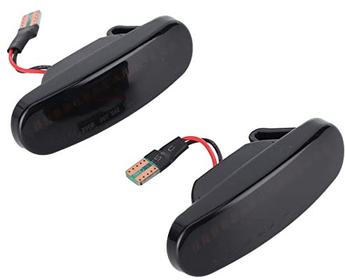 YiChenPlus LED Blinker für Fiat Punto EVO, 2 Stück LED Seitenmarker, Blinker geeignet für Panda 169 Grande Punto 199 Smoke (Schwarz)