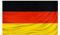 Deutsche Flagge, 90 x 150 cm, Polyester, Deutschland-Flagge, für den Innen- und Außenbereich, Segeltuch, doppelt genäht mit zwei Messingösen