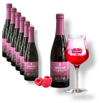 6 x 0,25l Lindemans Framboise - fruchtiges Lambic- Bier aus Belgien