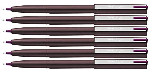 Pentel JM20 Füllfederhalter, Violett, 6 Stück