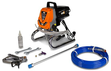 FEIDER Station De Peinture Airless 1010 W, Débit Max 1500 ml/min, Flexible 7.5 m, Buse 515, Poignée De Transport, Garantie 5 Ans, Rénovation Intérieure Et Extérieure – AIRWIN1000W