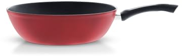 Fissler Color Edition/Aluminium Wok-Pfanne (Ø 30 cm) Asia Antihaft-Bratpfanne, Servierpfanne-beschichtet, hoher Rand, Made in Germany – Rot