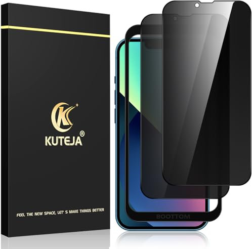 Kuteja [2 Stück] Privacy TPU Schutzfolie für Samsung Galaxy S24 Plus, Anti Spähen Sichtschutz, Anti-Kratzen, Fingerabdruck-ID Blasenfreie Weich Displayschutzfolie für S24 Plus Anti-Spy Folie