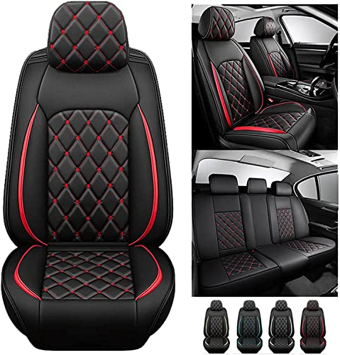 Full Set Auto Sitzbezüge für Hyundai Tucson Line(Nx4)/Tucson Plug-In Hybrid(Nx4)/Tuscani(Gk), Wasserdichter Leder-Autositzbezug, Seasons Protectors VerschleißFest, 5-Sitzer Autositzbezug Universal ( C