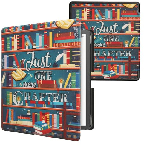 kwmobile Custodia eReader Compatibile con Amazon Kindle Scribe (2022/2024) Cover - eBook Reader Flip Case - multicolore - Ancora un Capitolo