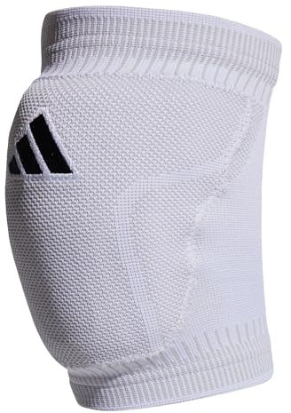 adidas PRIMEKNIT - Rodilleras para voleibol, color blanco, talla L