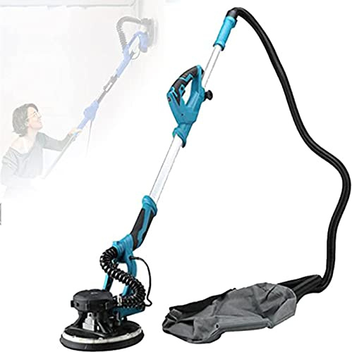 XCSCUK Ceiling Drywall Sander,Electric Drywall Sander,with Vacuum Attachment/Led Light,for Drywall,Ceiling,Wall,Floor (Sander+50)