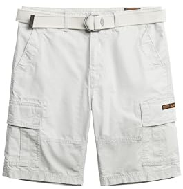 Superdry Herren Schwere Cargo-Shorts Chalk 36