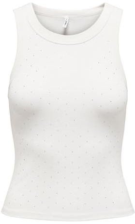 ONLY Damen Female Top Onlarnhem Top Onlarnhem S/L Rhinestone Top Box JRS (1er Pack)