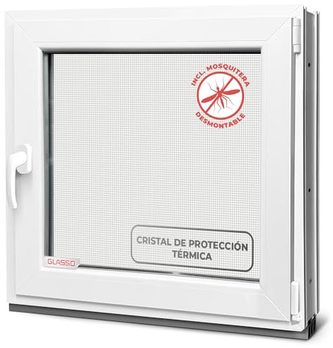Ventana de sótano de 70 x 90 cm, doble acristalamiento, ventana de plástico, perfil de 60 mm, DIN a la derecha, ancho x alto: 700 x 900 mm, perfecto para ventanas de jardín, ventanas de garaje y