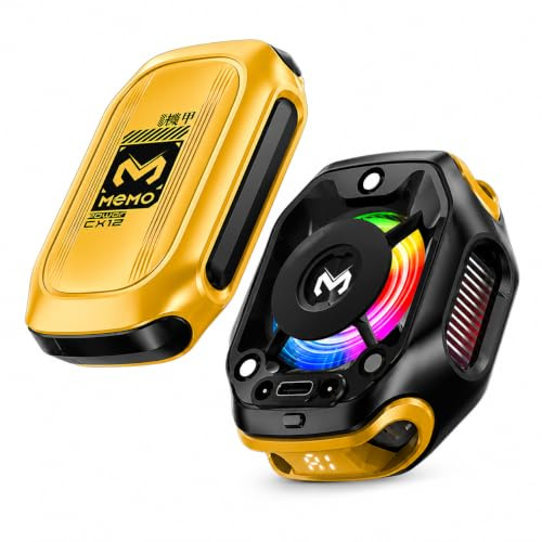 MEMO CX12 Magnetic Phone Cooler with 2000mAh Battery, Digital Temperature Display, Semiconductor Cooling Fan for iPhone and Android