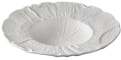 Assiettes Service de Table Grande Assiette Creuse Occidentale, Vaisselle Créative Blanche, Saladier En Céramique(B)