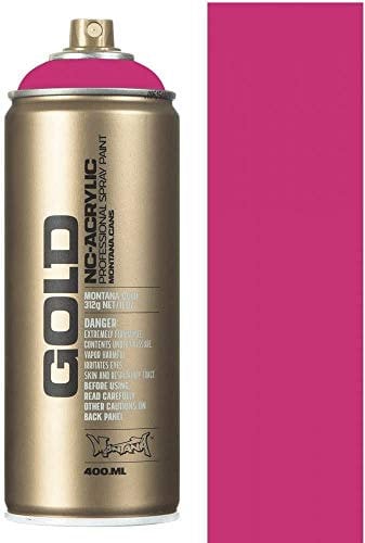 3 Ace Crafts Montana Gold Spray Paint Can 400ml-Use for Ceramic Ornaments, Canvas, Thick Board, Fences, Outdoor Garden Statue, Sticks, Restoring Metals, New Shine, Wood Basket – Cherry Blossom