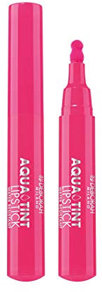 Deborah Milano - Aqua Tint Lipstick con Aloe Vera, Tinta Labbra a Lunga Durata N.08 Pink, Pennarello Waterproof Idratante e Brillante, Dona Labbra Soffici e Satinate, 2.5 gr