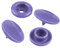 50 Druckknöpfe rund Snaps Druckknopf Snap Button Knöpfe Farb- Größenwahl, Größe:12mm, Farbe:lavendel